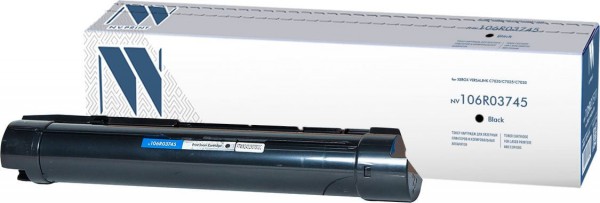 Картридж NV Print 106R03745 Black для принтеров Xerox VersaLink C7020/ C7025/ C7030, 23600 страниц
