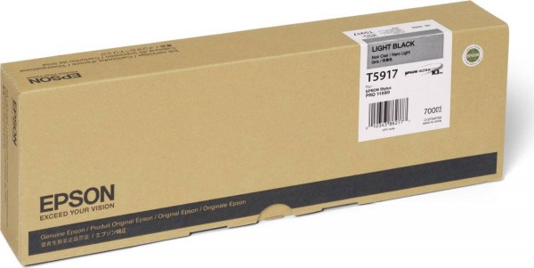 Epson C13T591700 оригинальный картридж (T5917 Light-Black) для принтера Epson Stylus Pro 11880, серый