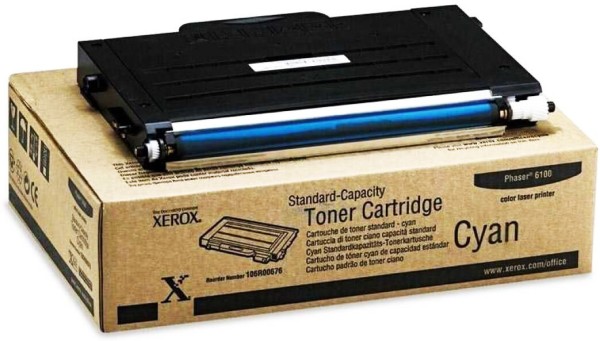 Картридж Xerox 106R00676 оригинальный для Xerox Phaser 6100, cyan, (2000 страниц)