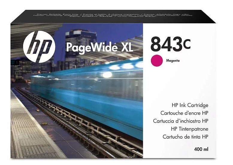 Картридж оригинальный HP 843C (C1Q67A) для HP PageWide XL 4000/ 4100/ 4500/ 4600/ 5000/ 5100, пурпурный, 400мл