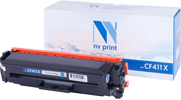Картридж NV Print CF411X для принтеров HP LJ Pro M477fdn/ M477fdw/ M477fnw/ M452dn/ M452nw Cyan (5 000k)