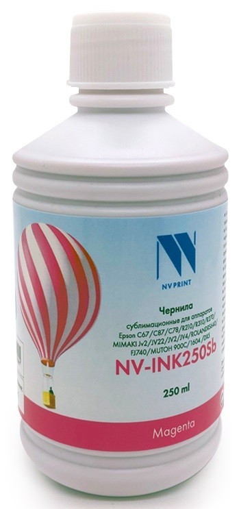 Чернила NV Print INK250 Magenta Sb сублимационные для принтеров Epson C67/ C78/ C87/ R210/ R270/ R310 (250ml)