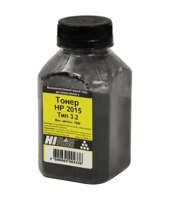 Тонер Hi-Black для HP LJ P2015, Тип 3.2, Black, 150 г, банка