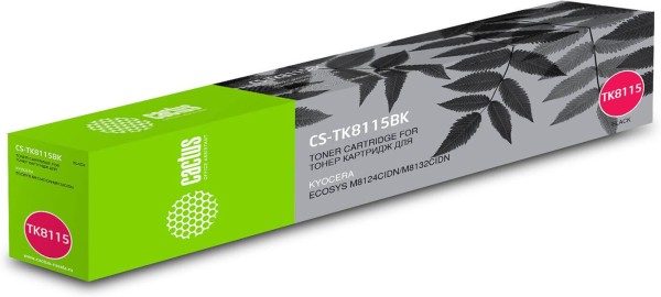 Картридж Cactus TK-8115K (CS-TK8115BK) для Kyocera ECOSYS M8124/ M8130, чёрный, 12000 страниц