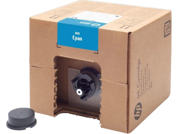 Картридж HP №869 (1XA89A) оригинальный для принтера HP PageWide XL Pro, голубой, 3000мл