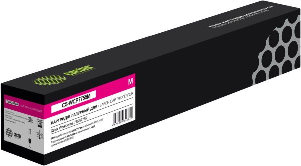 Картридж Cactus 006R1405 (CS-WCP7755M) Magenta для Xerox WorkCentre 7655/ 7665/ 7755/ 7765/ 7775, пурпурный, 34000 стр.