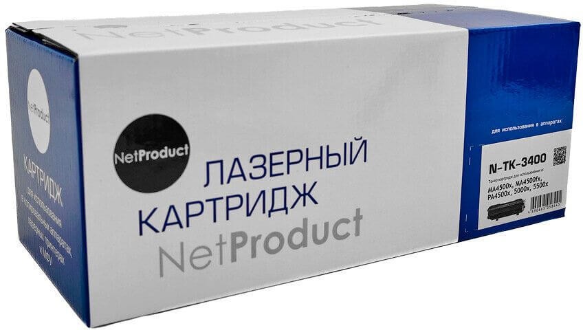 Тонер-картридж NetProduct TK-3400 (N-TK-3400) для Kyocera ECOSYS PA4500x/ PA5000/ MA4500x/ MA5500x/ MA6000x, 12500 стр