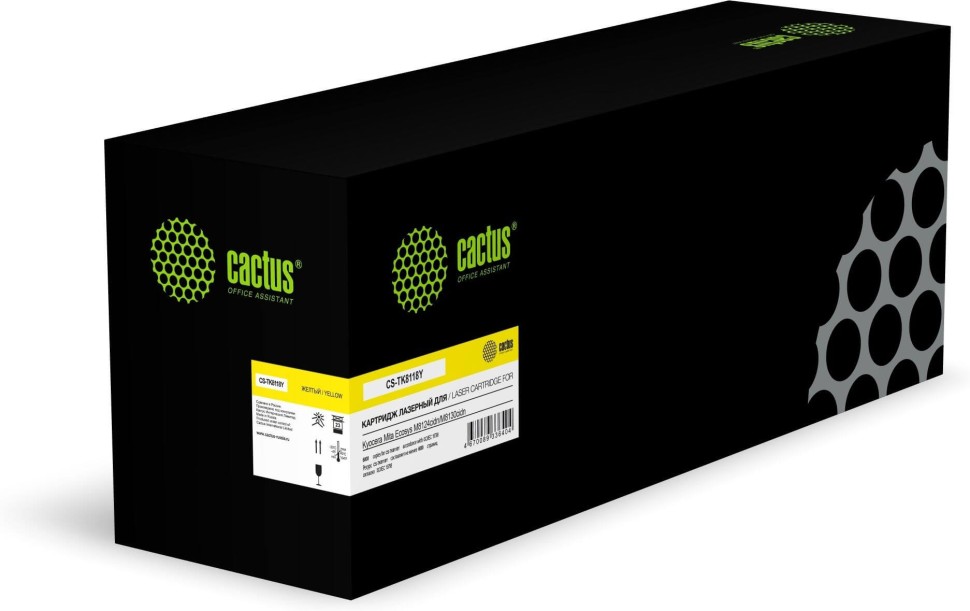 Картридж Cactus TK-8118Y (CS-TK8118Y) ASIA CN Yellow для Kyocera ECOSYS M8124/ M8130, жёлтый, 6000 стр.