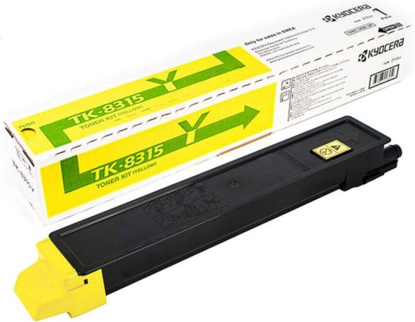 Картридж Kyocera TK-8315Y (1T02MVANL0) оригинальный для принтера Kyocera TASKalfa 2550ci, yellow (6000 стр.)