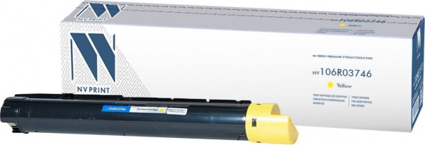 Картридж NV Print 106R03746 Yellow для принтеров Xerox VersaLink C7020/ C7025/ C7030, 16500 страниц
