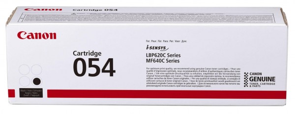 Картридж Canon 054Bk (3024C002) оригинальный для принтера Canon MF645Cx/ MF643Cdw/ MF641Cw/ LBP621/ 623, black 1500 страниц