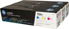 Набор картриджей HP CF341A (CE311A+CE312A+CE313A) (126A) оригинальный для принтера HP Color LaserJet CP1025/ CP1025nw/ M175nw/ M275, 3*1000 страниц