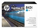 Картридж HP 843C (C1Q66A) оригинальный для принтера HP PageWide XL 4000/ 4100/ 4500/ 4600/ 5000/ 5100, голубой, 400мл