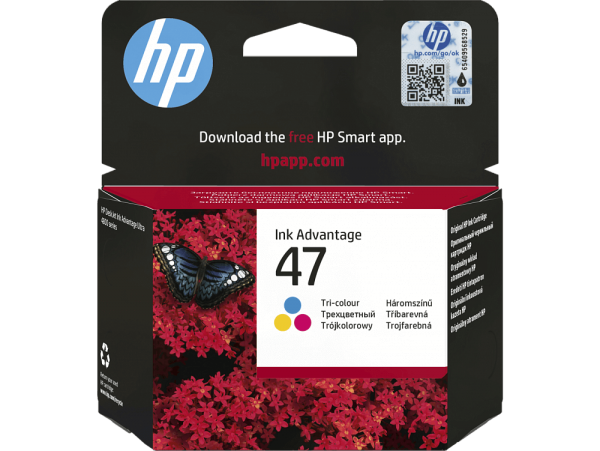HP №47 (6ZD61AE) Картридж оригинальный для HP DeskJet Ink Advantage 4800, 14ml, цветной