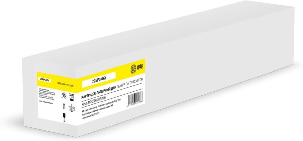 Картридж Cactus MP C406 842098 (CS-MPC406Y) Yellow для Ricoh MPC306/ MPC307/ MPC406, желтый, 6000 стр.