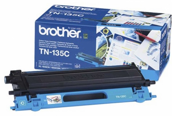 Картридж Brother TN-135C (TN135C) оригинальный для Brother MFC-9440CN/ MFC-9840/ HL-4040CN/ HL-4050/ HL-4070/ DCP-9040/ DCP-9045 cyan (4 000 стр.)
