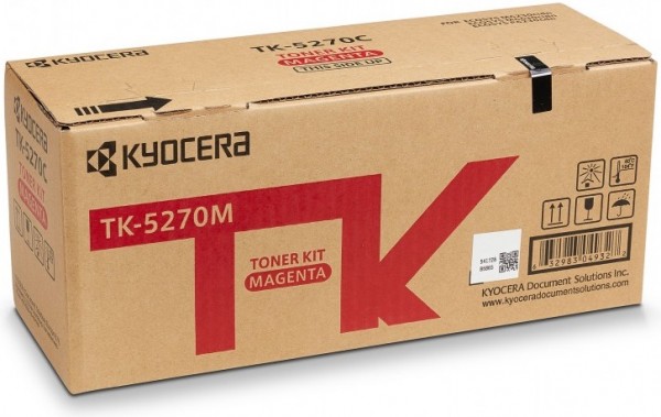 Картридж Kyocera TK-5270M (1T02TVBNL0) оригинальный для принтера Kyocera ECOSYS M6230cidn/ M6630cidn/ P6230cdn, magenta, 6000 страниц