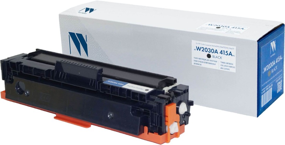 Картридж NV Print W2030A 415A (NV-W2030A-415ABkNC) Black (без чипа) для HP Color LaserJet Pro M479/  M454/ M480/ M455, чёрный, 2400 стр.