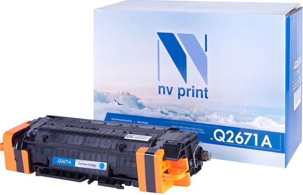 Картридж NV Print Q2671A Cyan для принтеров HP LJ Color 3500/ 3550/ 3700 (4000k)