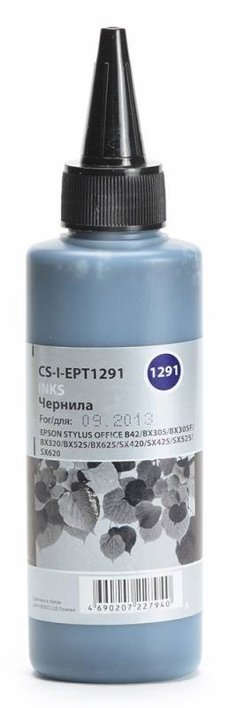 Чернила Cactus CS-I-EPT1291 для принтеров Epson StOf B42/ BX305/ BX305F/ BX320/ BX525, черный 100мл