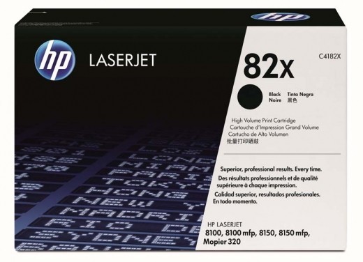 C4182X (82X) оригинальный картридж HP для принтера HP LaserJet 8100/ 8100n/ 8100dn/ 8100mfp/ 8150/ 8150n/ 8150dn/ 8150hn/ 8150mfp/ Mopier 320 black, 20000 страниц