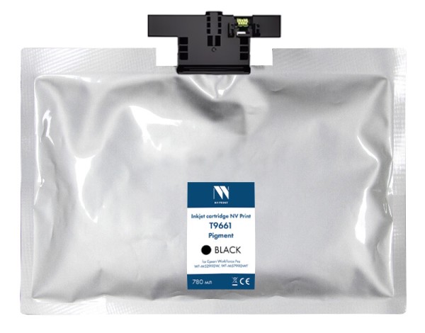 Картридж NV Print T9661 (NV-C13T966140) Black совместимый для Epson WorkForce Pro WF-M5299DW/ WF-M5799DWF, чёрный, 40000 стр.