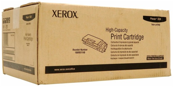 Картридж Xerox 106R01149 оригинальный для Xerox Phaser 3500, black, увеличенный, (12000 страниц)