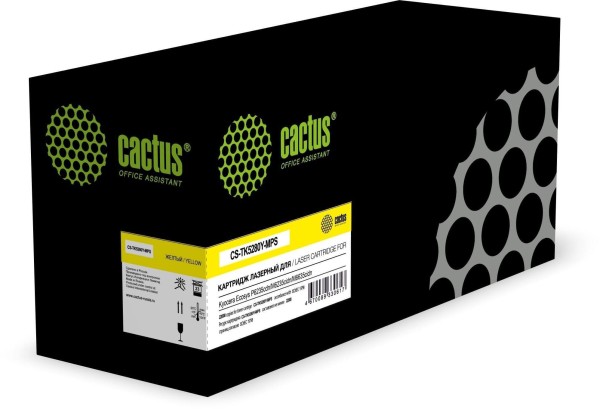 Картридж Cactus TK-5280Y (CS-TK5280Y-MPS) Yellow для Kyocera ECOSYS P6235cdn/ M6235cidn/ M6635cidn, жёлтый, увеличенный, 22000 стр.
