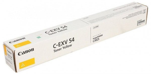 Картридж Canon C-EXV54Y (1397C002) оригинальный для Canon imageRUNNER C3025/ C3125/ C3226, yellow, 8500 страниц