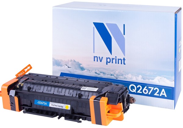 Картридж NV Print Q2672A Yellow для принтеров HP LJ Color 3500/ 3550/ 3700 (4000k)