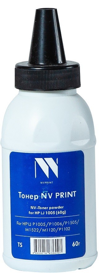 Тонер NV Print NV-HP для принтеров HP LJ P1005/ P1006/ P1505/ P1566/ P1102, 60г