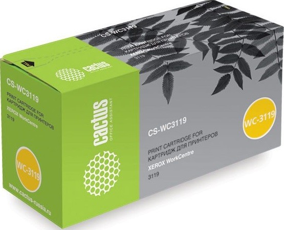 013R00625 Картридж Cactus CS-WC3119 для принтеров Xerox WorkCentre 3119 черный (3 000 стр.)