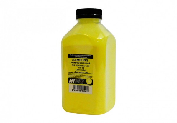 Тонер Hi-Black Универсальный для Samsung CLP-300/ Phaser 6110, Тип 2.0, Yellow, 250 г, банка