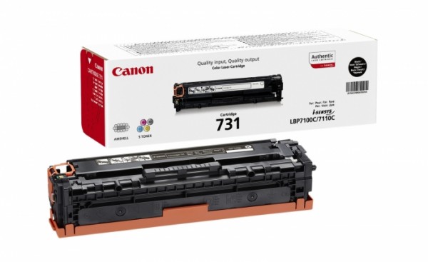 Картридж Canon 731Bk 6272B002 оригинальный для принтера Canon LBP7100Cn, 7110Cw black 1400 страниц