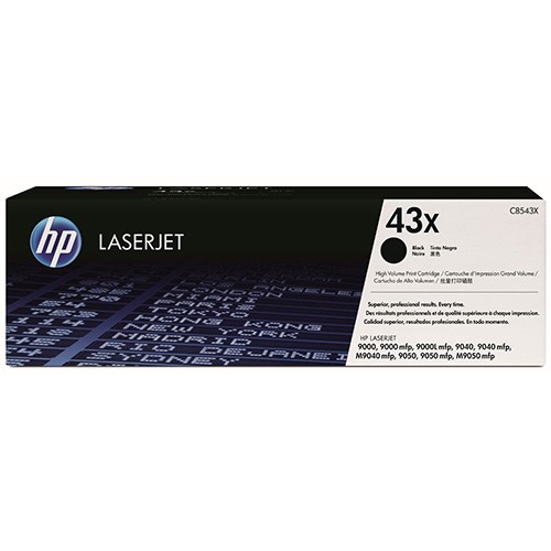 C8543X (43X) оригинальный картридж HP для принтера HP LaserJet 9000/ 9000n/ 9000dn/ 9000hns/ 9000hnf/ 9040/ 9040n/ 9040dn/ 9050n/ 9050dn/ M9040/ M9050 black, 30000 страниц