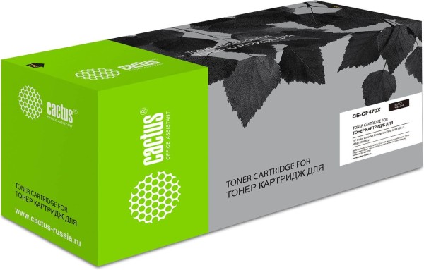 Картридж Cactus CS-CF470X CF470X для HP Color LJ Enterprise Flow M681dh/ M681f/ M682z, черный, 28000 стр.