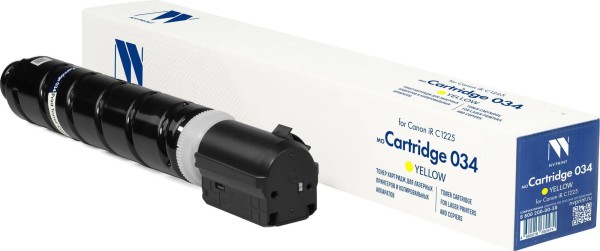 Картридж NV Print 034Y (NV-034Y) Yellow для Canon imageRUNNER C1225, imageClass MF810C/ MF820C, жёлтый, 7300 стр.