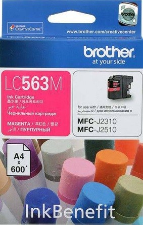Картридж Brother LC-563M (LC563M) оригинальный для Brother MFC-J2510/ MFC-J2310, пурпурный, 600 стр.
