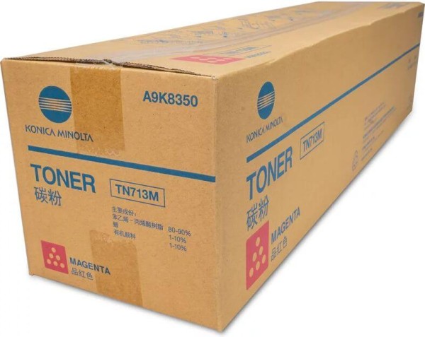 Картридж Konica-Minolta TN713M/ TN-713M/ A9K8350 Magenta оригинальный для Konica-Minolta bizhub C659/ C759, пурпурный, 33200 стр.