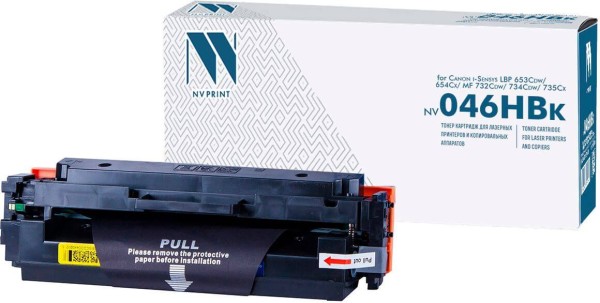 Картридж NVP совместимый NV-046H Black для Canon i-SENSYS LBP653Cdw/LBP654Cx/MF732Cdw/MF734Cdw/MF735Cx (6300k)