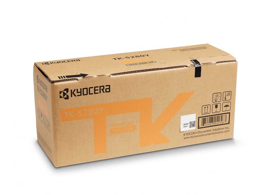 Картридж Kyocera TK-5280Y (1T02TWANL0) оригинальный для принтера Kyocera Ecosys  M6235cidn/ M6635cidn/ P6235cdn, yellow, 11000 страниц