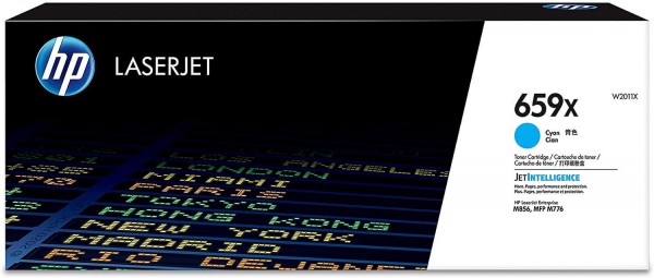 Картридж HP W2011X (659X) оригинальный для принтера HP Color Laser Jet M856/ M776, cyan, 29000 страниц