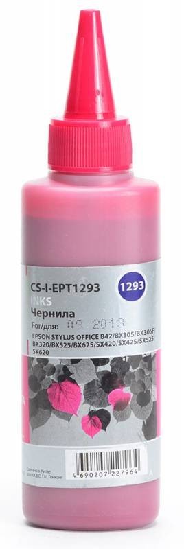 Чернила Cactus CS-I-EPT1293 для принтеров Epson StOf B42/ BX305/ BX305F/ BX320/ BX525, пурпурный 100мл