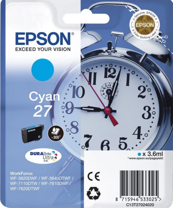 C13T27024020 / C13T27024022 Картридж Epson I/C Cyan WF7110/7610 (cons ink)