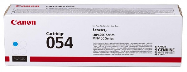 Картридж Canon 054C (3023C002) оригинальный для принтера Canon MF645Cx/ MF643Cdw/ MF641Cw/ LBP621/ 623, cyan 1200 страниц