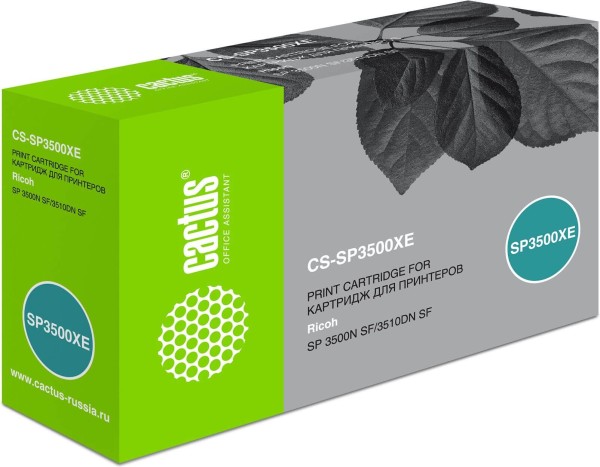 Картридж лазерный Cactus CS-SP3500XE черный (6400стр.) для Ricoh SP3500NSF/3510DN SF