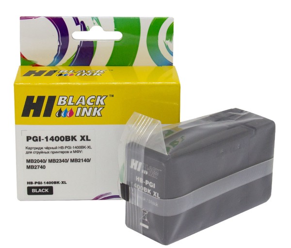 Картридж Hi-Black (HB-PGI-1400XLBK) для Canon MAXIFY MB2050/MB2350/MB2040/MB2340, Bk