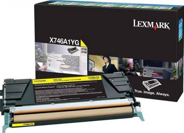 Картридж Lexmark X746A1YG оригинальный для Lexmark X746/ X748, Return Program, yellow, 7000 стр.