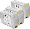 HP CR270A набор оригинальных картриджей №761 Yellow для DesignJet T7100, жёлтый, 3х400 мл.