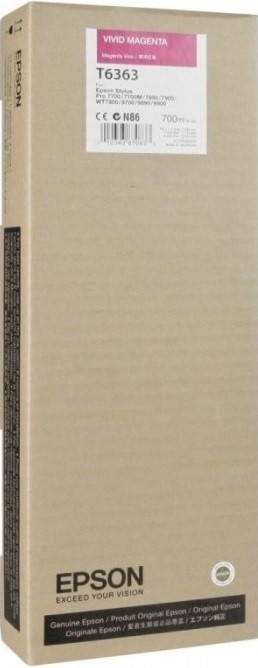 C13T636300 Картридж Epson для Stylus Pro 7900/9900 Vivid Magenta 700 ml